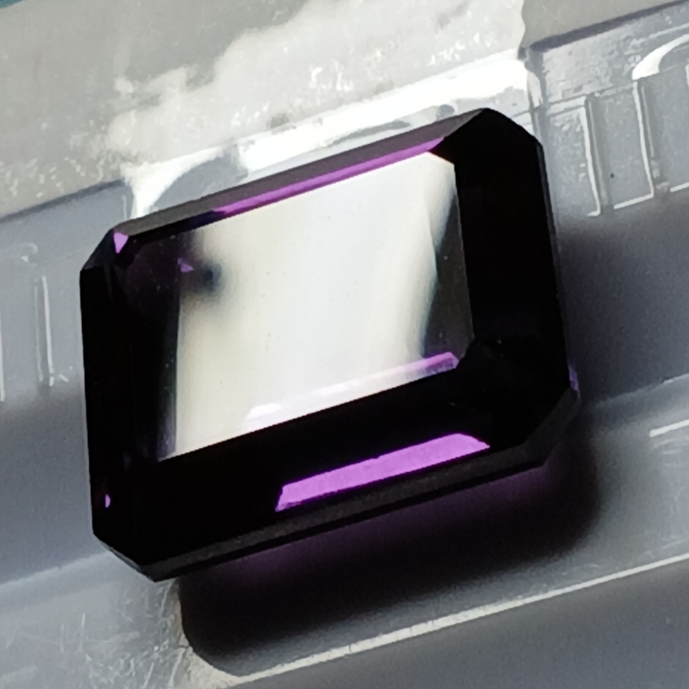 Elegant Purple Lab Alexandrite Gemstone 14x12mm